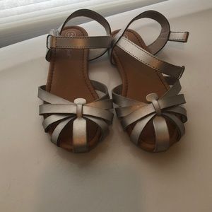 Silver hurache sandals
